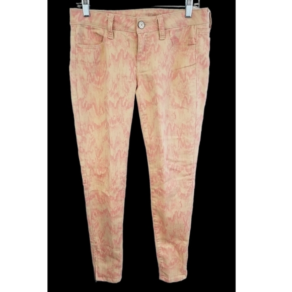 3/$25 American Eagle Size 4 Jegging Jeans Pink Taupe - Picture 1 of 4